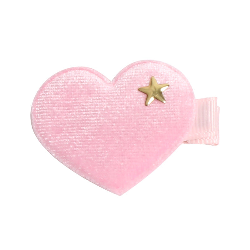 Wholesale PU Leather Cotton Filled Rabbit Crown Star Love Bow Hair Clip Set