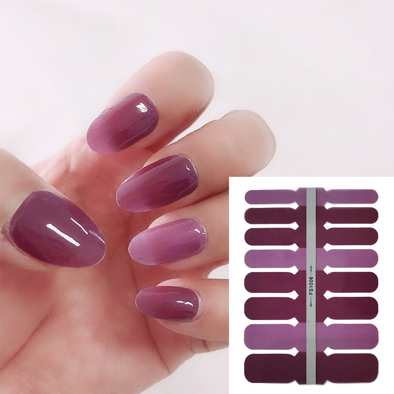 Etiqueta engomada simple plástica del arte del clavo del color sólido al por mayor