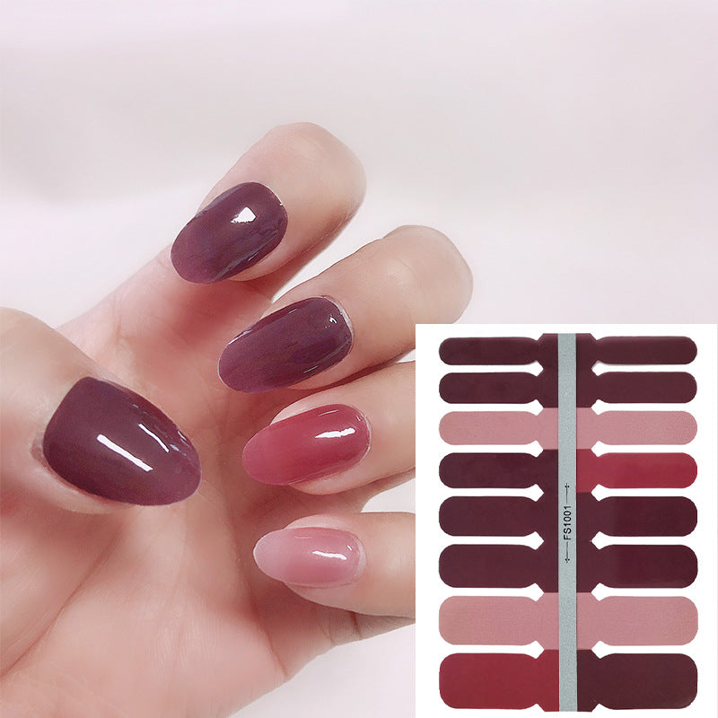 Etiqueta engomada simple plástica del arte del clavo del color sólido al por mayor