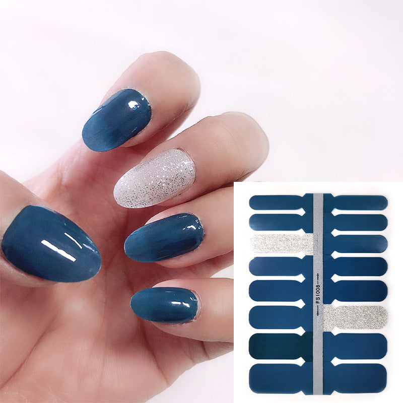 Etiqueta engomada simple plástica del arte del clavo del color sólido al por mayor