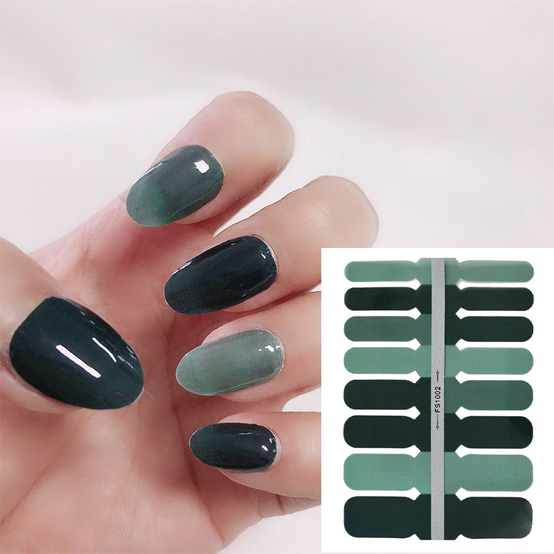 Etiqueta engomada simple plástica del arte del clavo del color sólido al por mayor