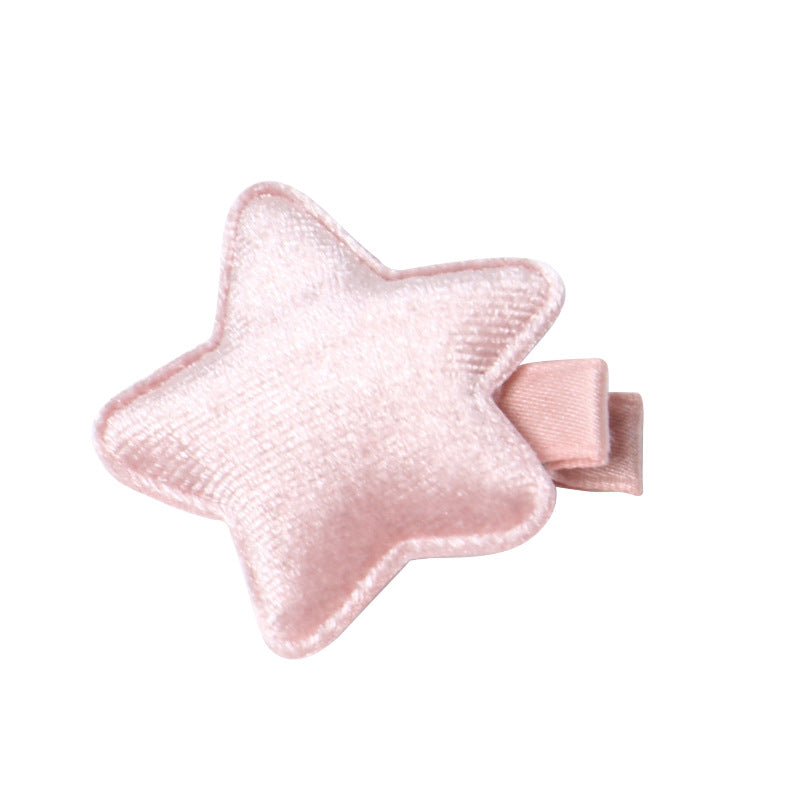 Wholesale PU Leather Cotton Filled Rabbit Crown Star Love Bow Hair Clip Set