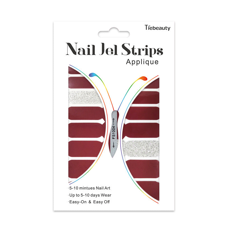 Etiqueta engomada simple plástica del arte del clavo del color sólido al por mayor