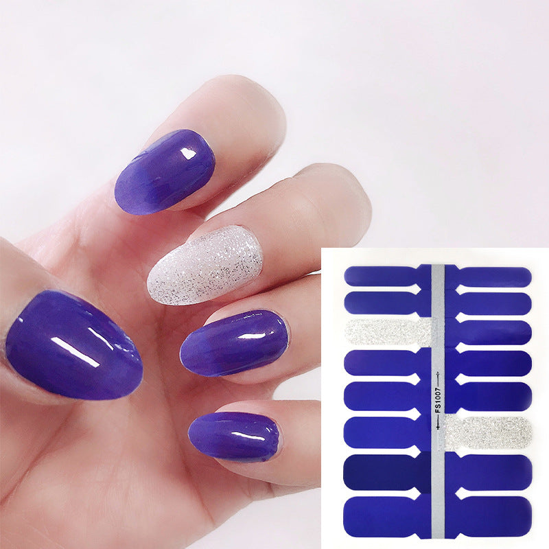 Etiqueta engomada simple plástica del arte del clavo del color sólido al por mayor