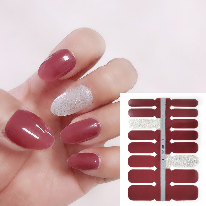 Etiqueta engomada simple plástica del arte del clavo del color sólido al por mayor