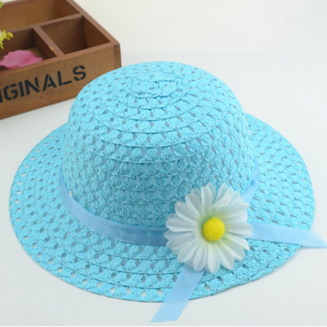 Wholesale Kids Sunflower Straw Hat
