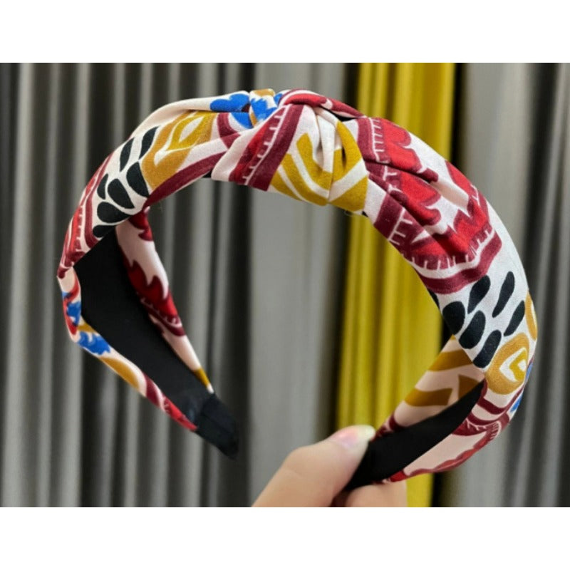 Wholesale Fabric Wide Edge Cross Knot Headband