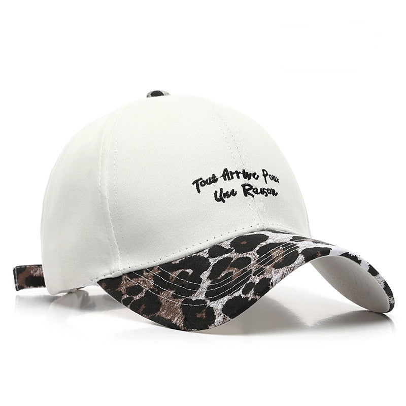Venta al por mayor gorra de béisbol de costura de leopardo de sombrero de algodón