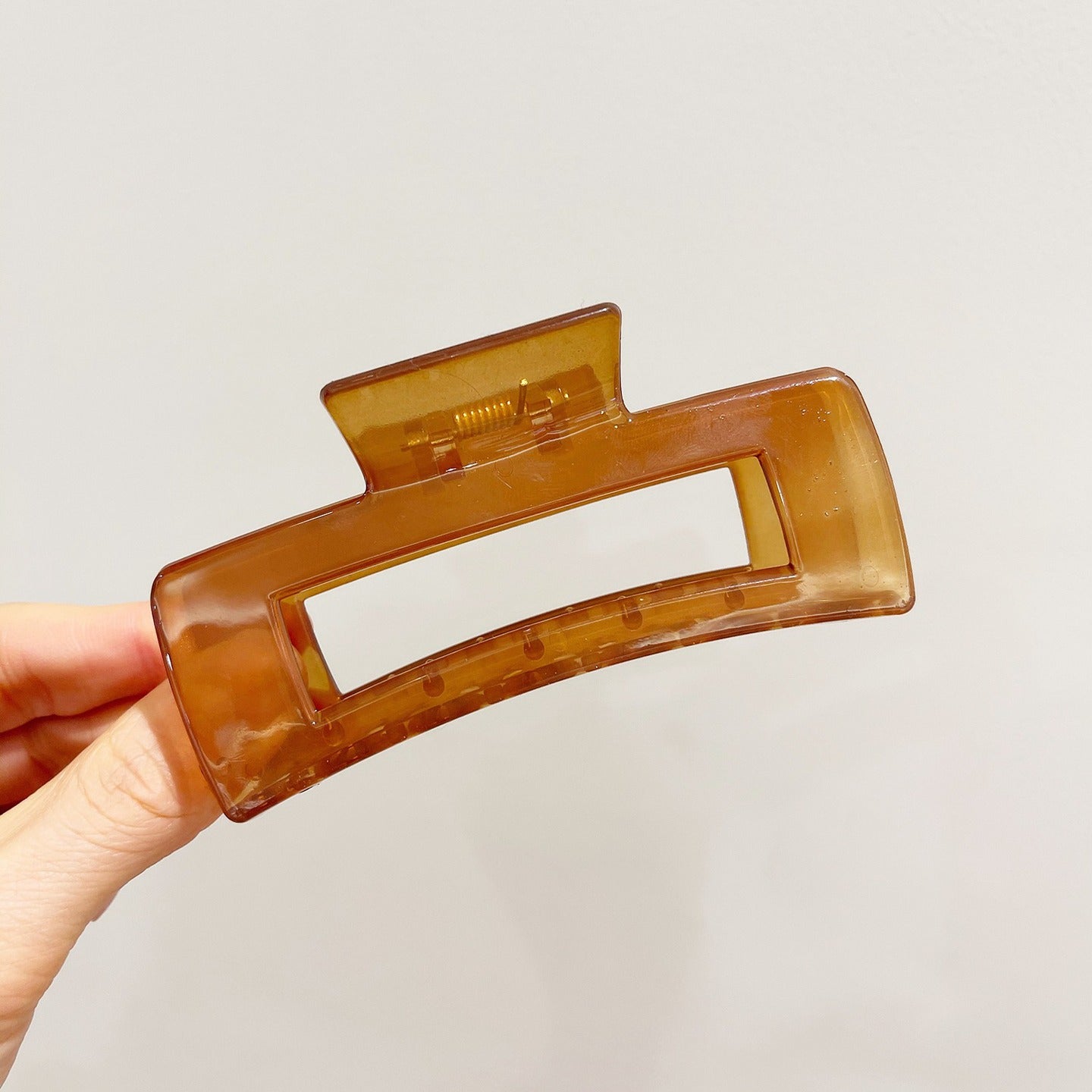 Wholesale Jelly Color Rectangular Acrylic Hair Clips