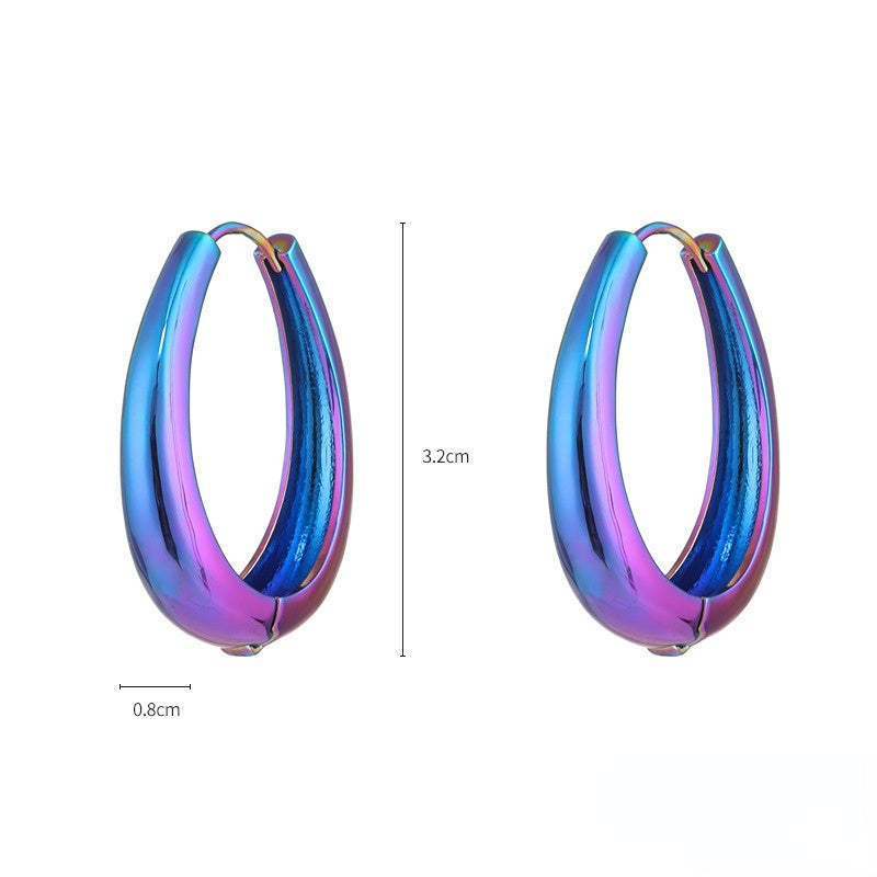 Wholesale Iridescent Metallic Copper Earrings