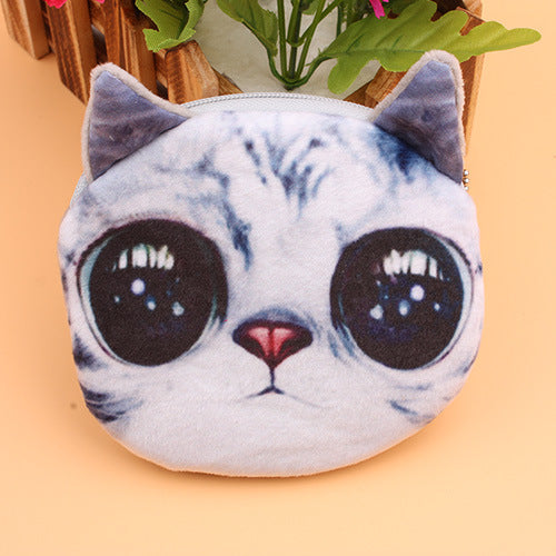 Wholesale Plush Cloth Kitten Series Wallet