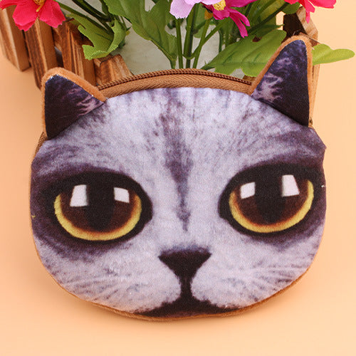 Wholesale Plush Cloth Kitten Series Wallet
