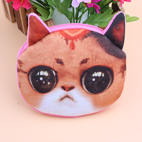 Wholesale Plush Cloth Kitten Series Wallet