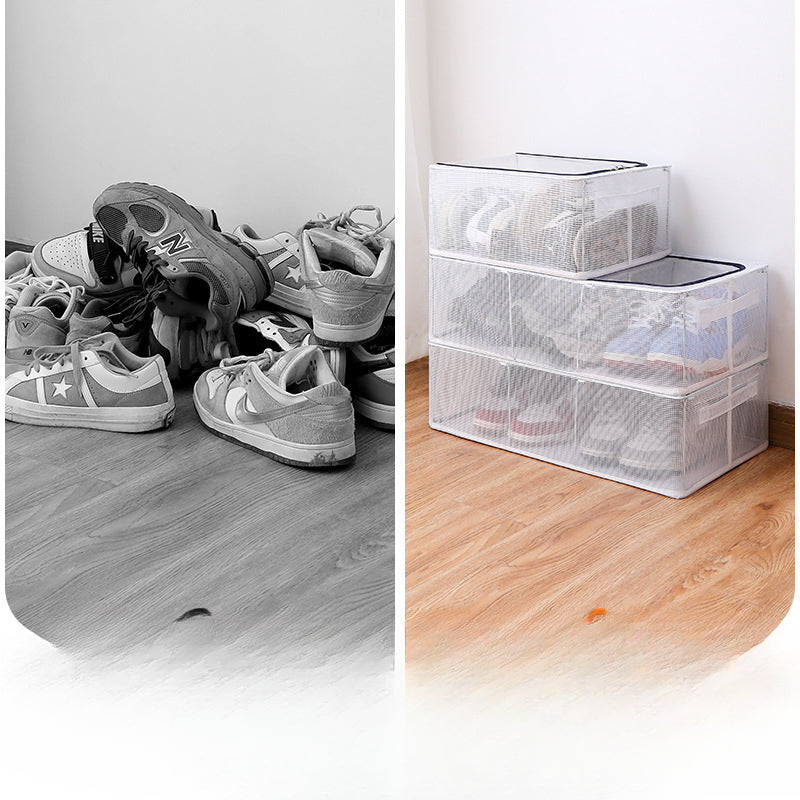 Wholesale Foldable Transparent PVC Storage Shoe Boxes
