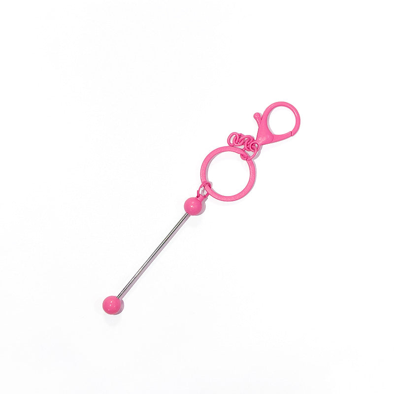 Llavero de metal con beadable de bricolaje al por mayor