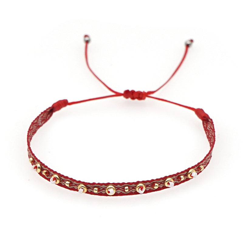 Venta al por Mayor Pulsera Cristal Vintage Español Étnico Arte Bohemio OLY-BT-GBH005