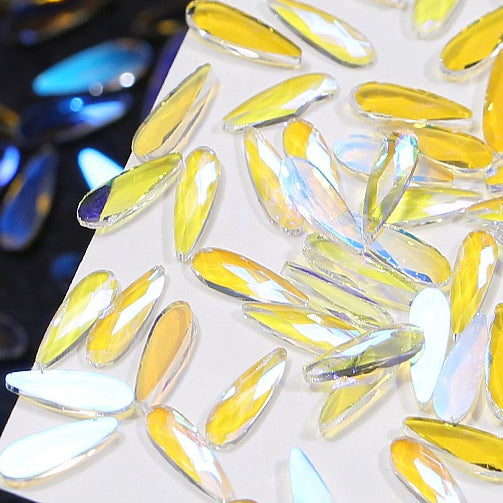 Wholesale 50PCS 6MM Aurora Glass Nail Diamond Beads