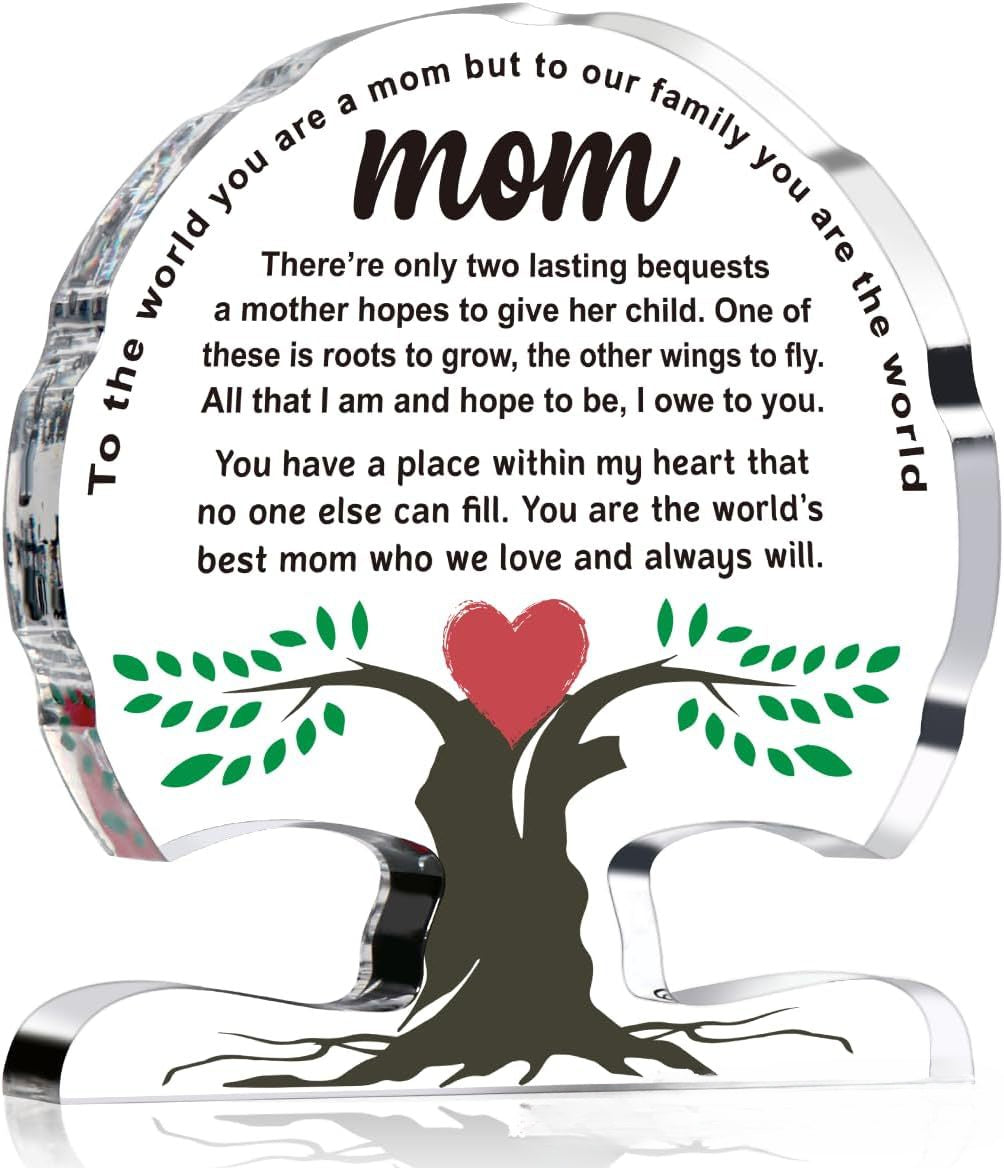 Wholesale of Acrylic Tree Shaped Ornaments for Mother's Day and Father's Day