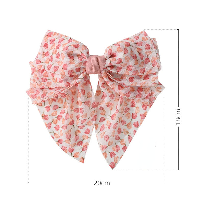 Venta al por mayor Pinza de pelo del nudo del arco de la malla de la tela