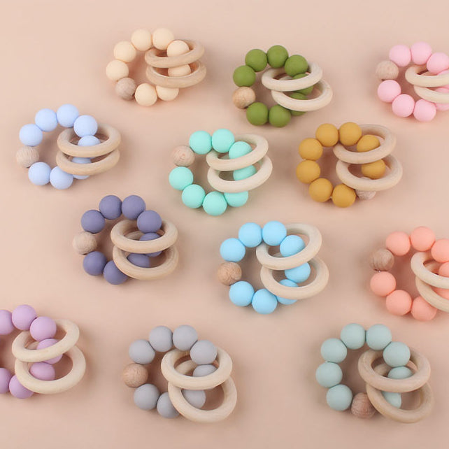 Wholesale Baby Beech Teether Bracelet Baby Supplies