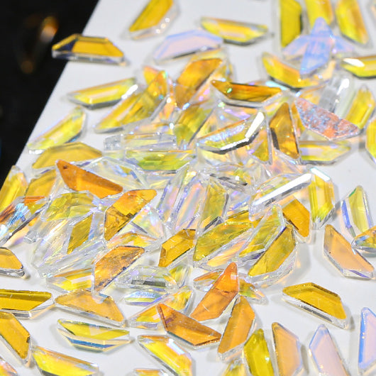 Wholesale 50PCS 6MM Aurora Glass Nail Diamond Beads
