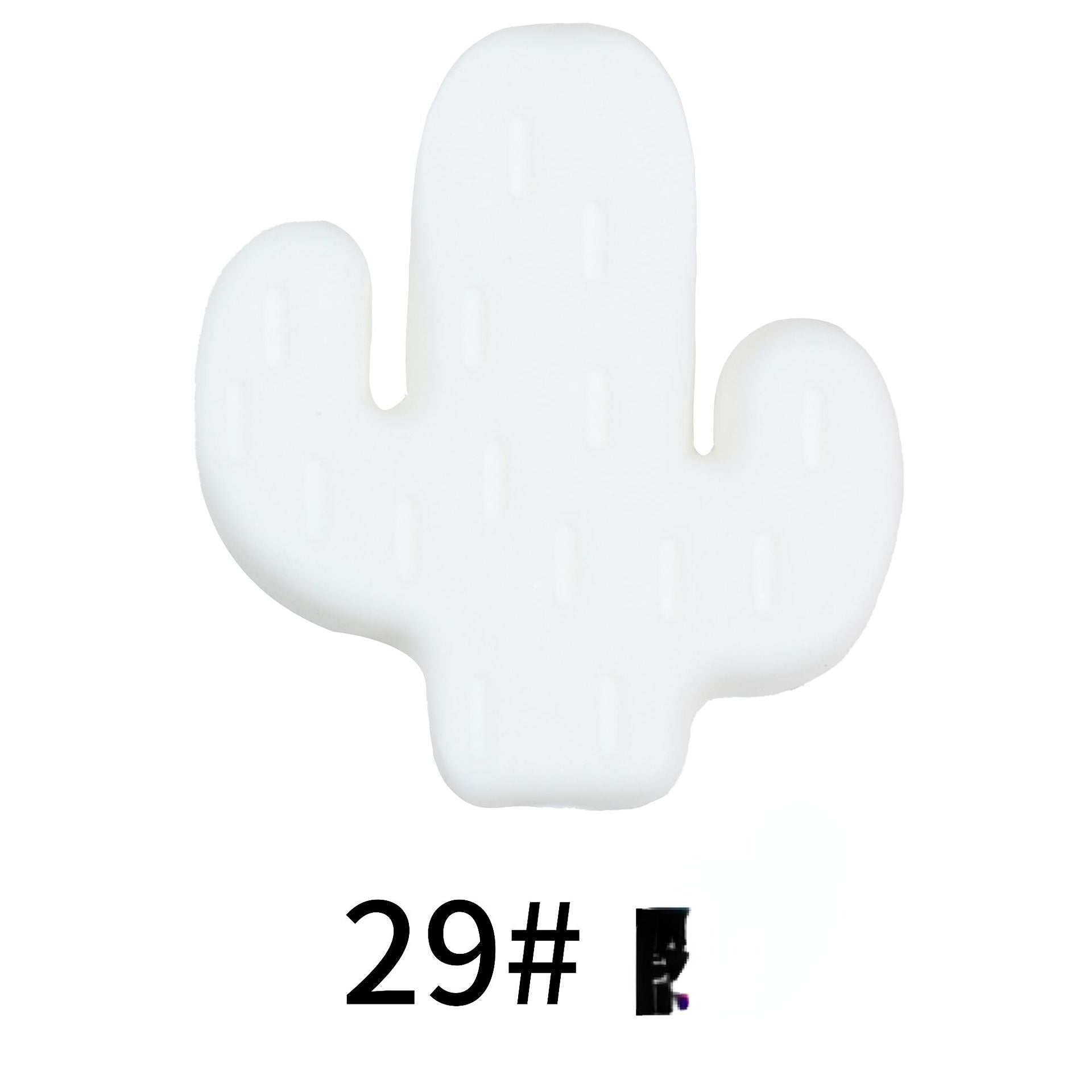 Cuentas de silicona de fruta de cactus de 20 piezas al por mayor 28/11/9 mm