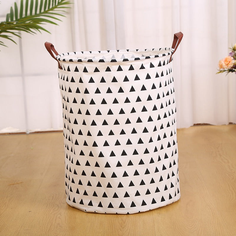 Wholesale Cotton and Linen Dirty Clothes Basket Storage Bucket