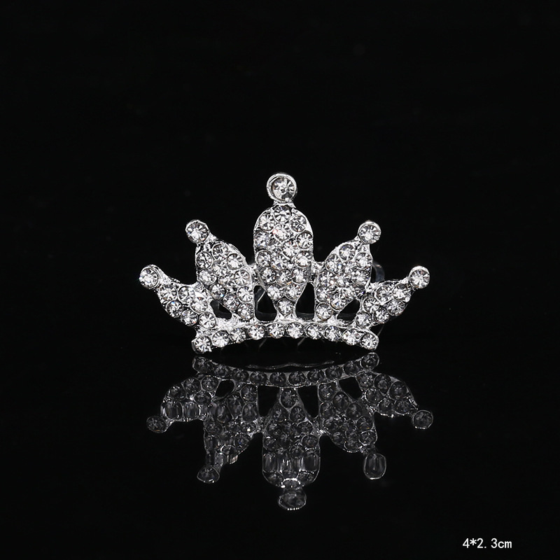 Wholesale Alloy Kids Metal Diamond Crown Hair Accessories