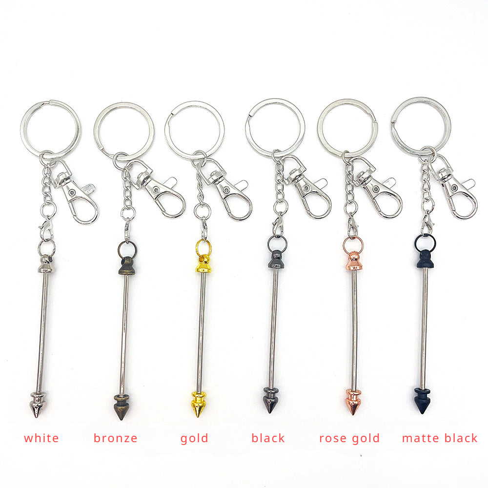 Wholesale DIY Beaded Metal Keychain Bar