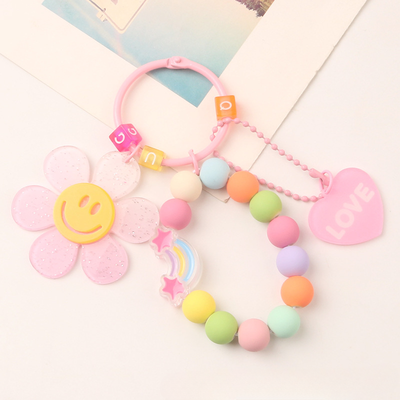 Llavero de resina de flores solar al por mayor