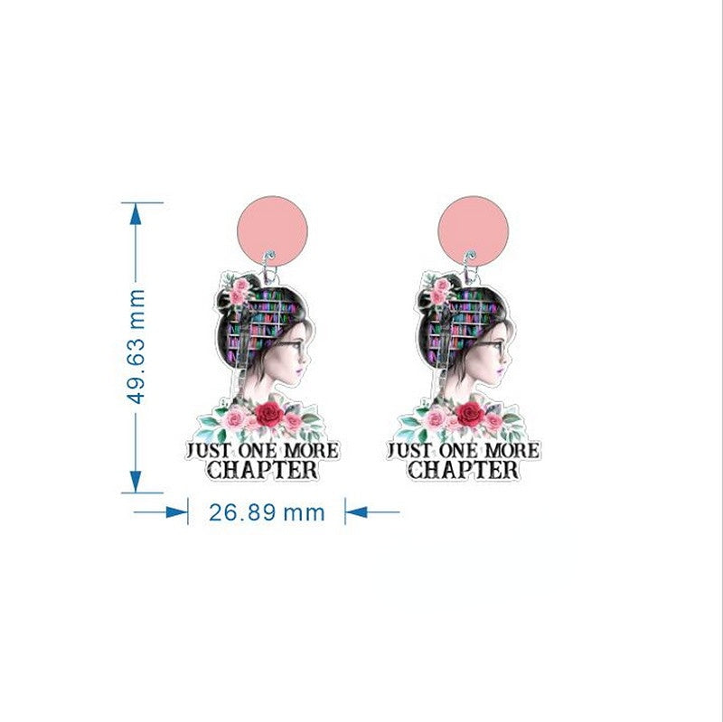 Wholesale Teacher's Day Acrylic Ear Studs