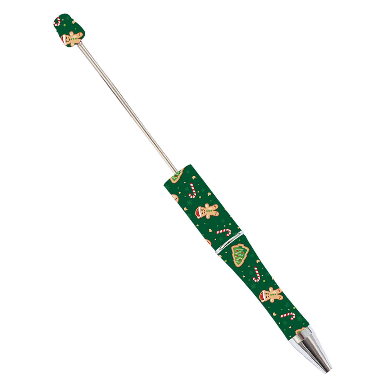 Wholesale Beadable Pens Christmas Plastic Pen DIY for Beaded