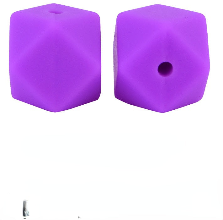 Wholesale 100PCS 17mm Octagonal Silicone Beads