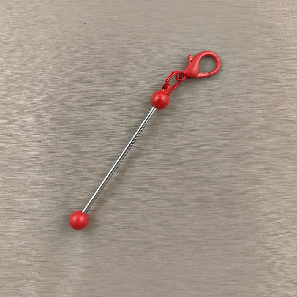 Wholesale Beadable Bar Mini Metal DIY Beadable Keychains