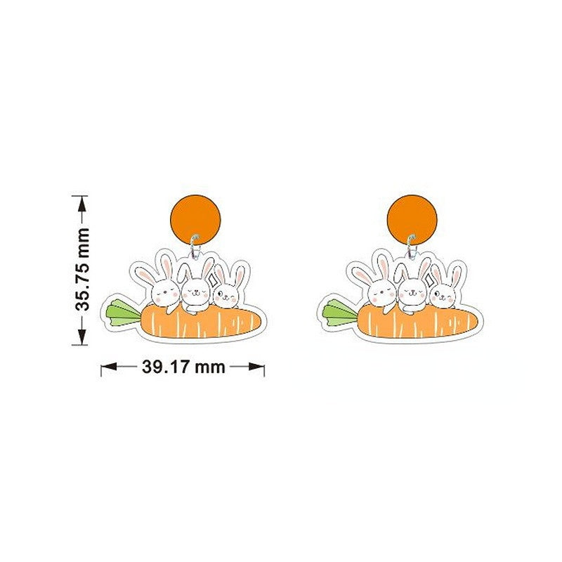 Wholesale Jewelry Easter Gnomes Holiday Bunny Acrylic Earrings