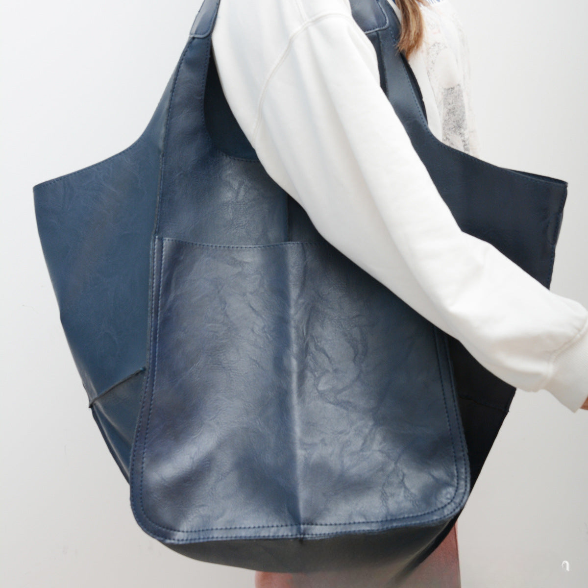 Wholesale Soft Leather Large Capacity Shoulder Hand Tote Bag