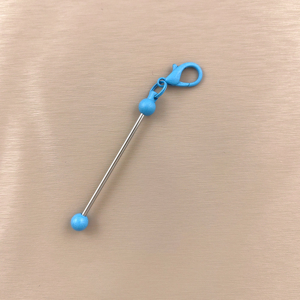 Wholesale Beadable Bar Mini Metal DIY Beadable Keychains