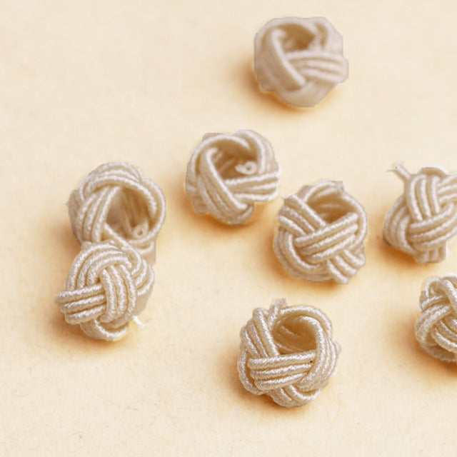 Wholesale 80PCS/PACK 8MM Hand Knotted Buttons Beads