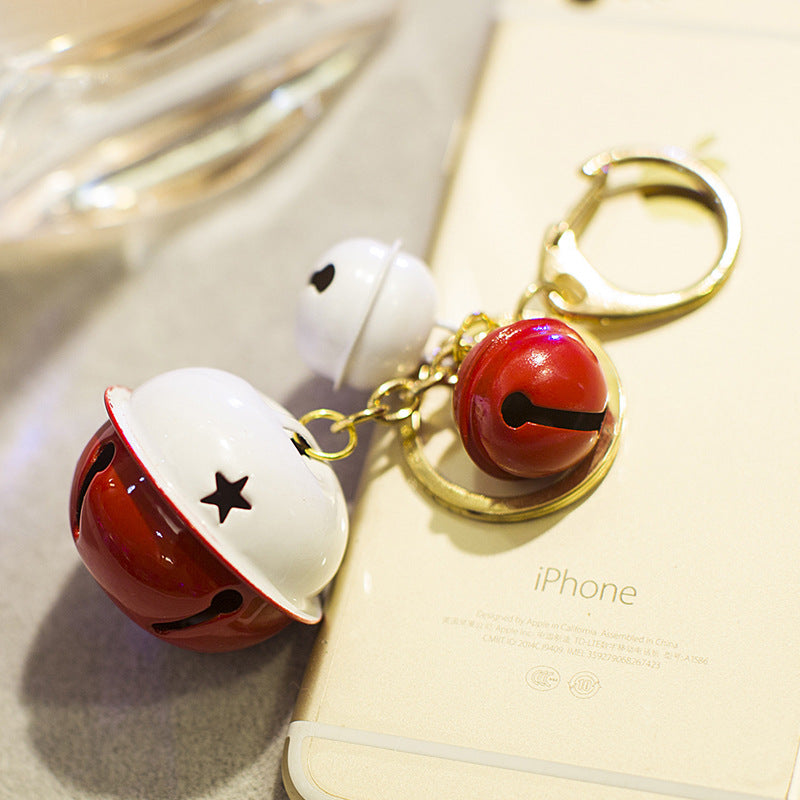 Venta al por mayor de aleación de gelatina de color campana llavero creativo