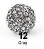 Wholesale 12mm100pcs/pack soft clay drill ball Beads