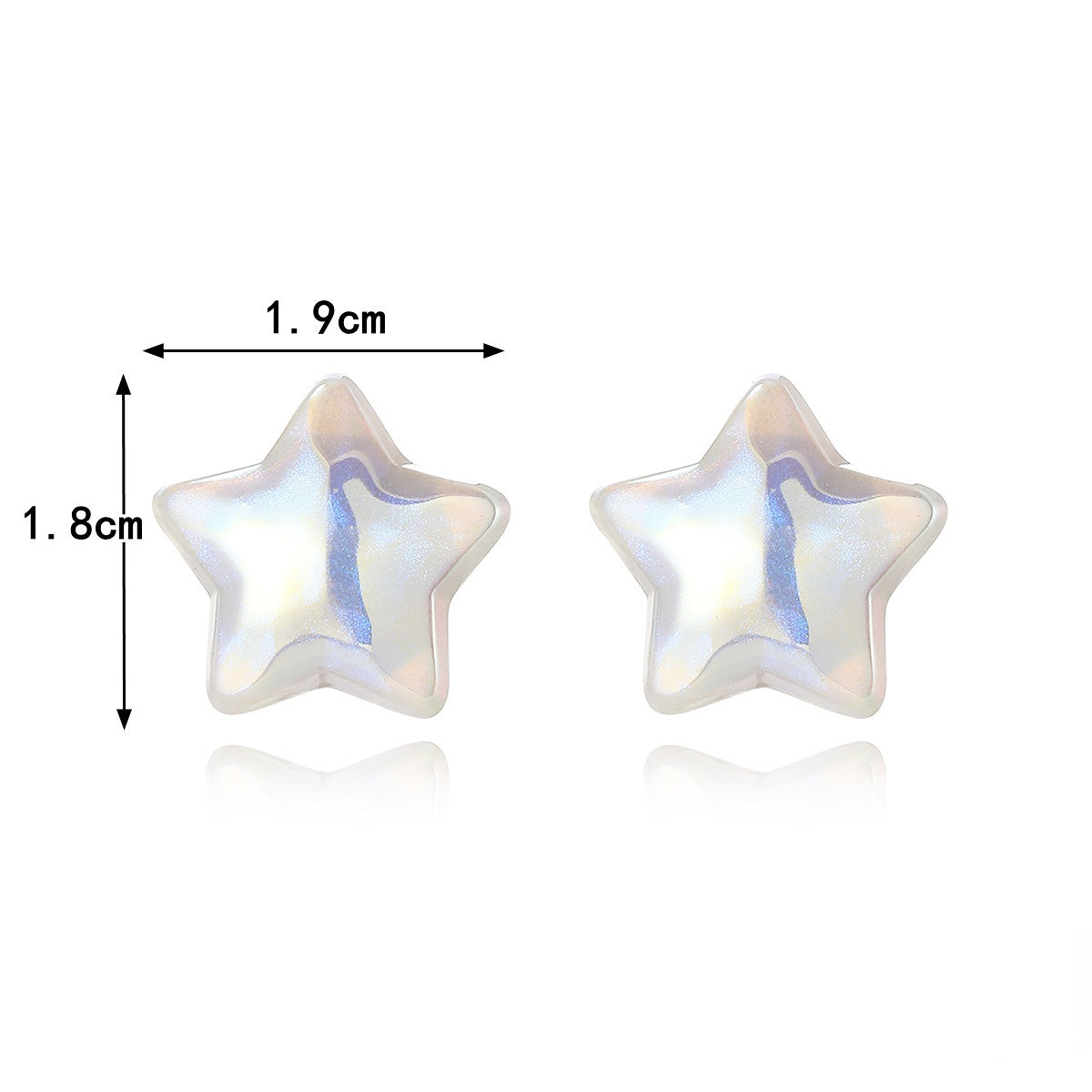 Wholesale Mermaid Heart Pearl Alloy Ear Studs