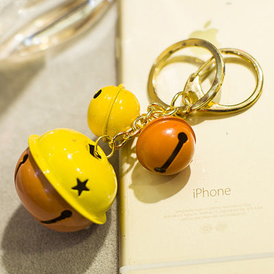 Venta al por mayor de aleación de gelatina de color campana llavero creativo