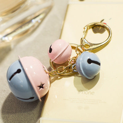 Venta al por mayor de aleación de gelatina de color campana llavero creativo