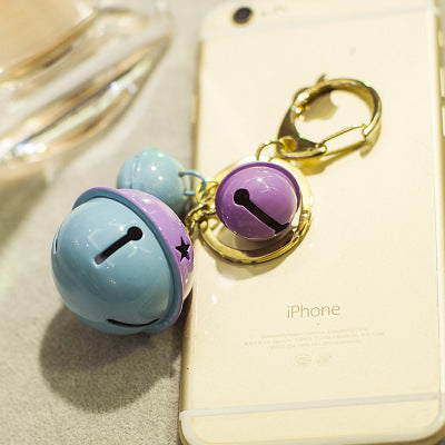 Venta al por mayor de aleación de gelatina de color campana llavero creativo