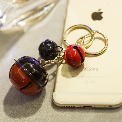 Venta al por mayor de aleación de gelatina de color campana llavero creativo