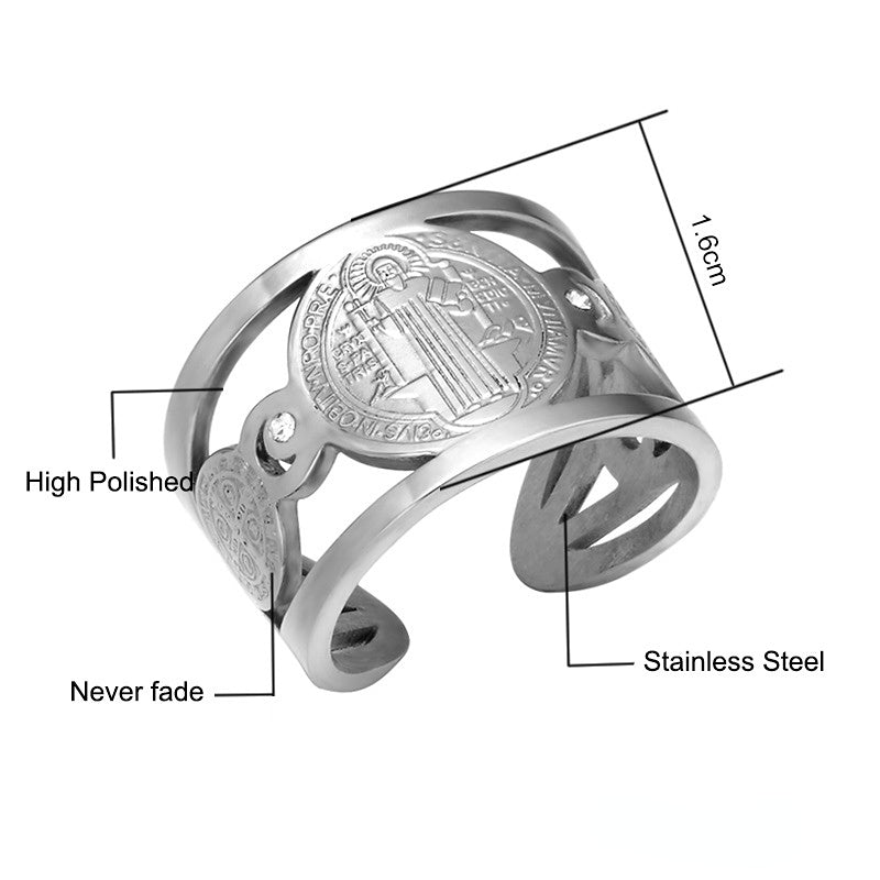 Wholesale Stainless Steel Open Adjustable Ring