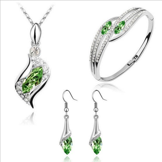 Wholesale Angel Elf Crystal Alloy Bracelet Jewelry Set