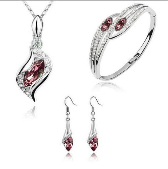 Wholesale Angel Elf Crystal Alloy Bracelet Jewelry Set