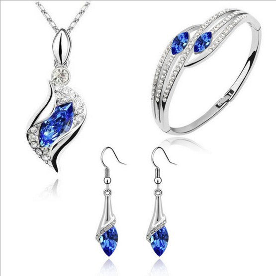 Wholesale Angel Elf Crystal Alloy Bracelet Jewelry Set