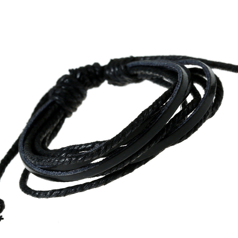 Wholesale Hand Made Multilayer Leather Bracelet